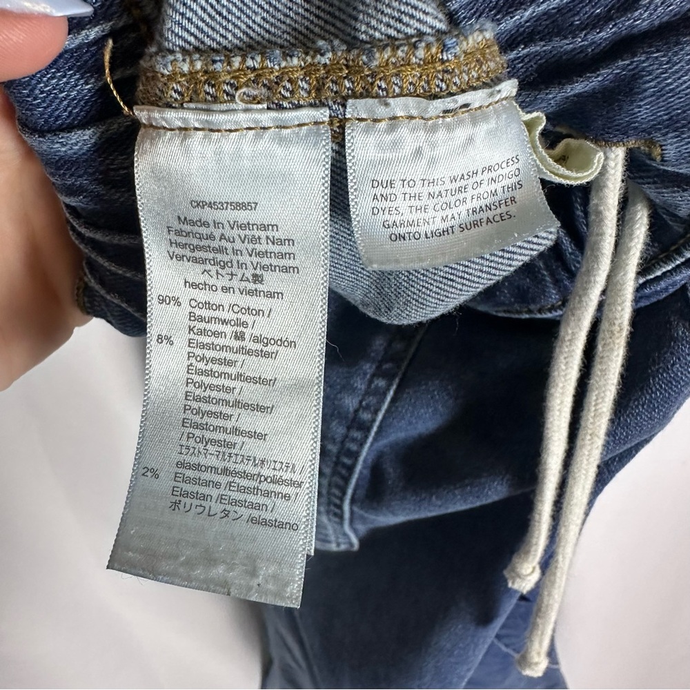 Madewell Pull-On Relaxed Jeans Drawstring Waistband High Waisted Large Hi Rise - Picture 5 of 12
